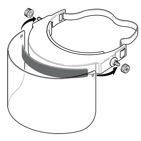 O8804MED Visiera per protezione del volto - Osd gruppo Ecotech srl - Allontanamento piccioni,disinfestazione,HACCP, roditori